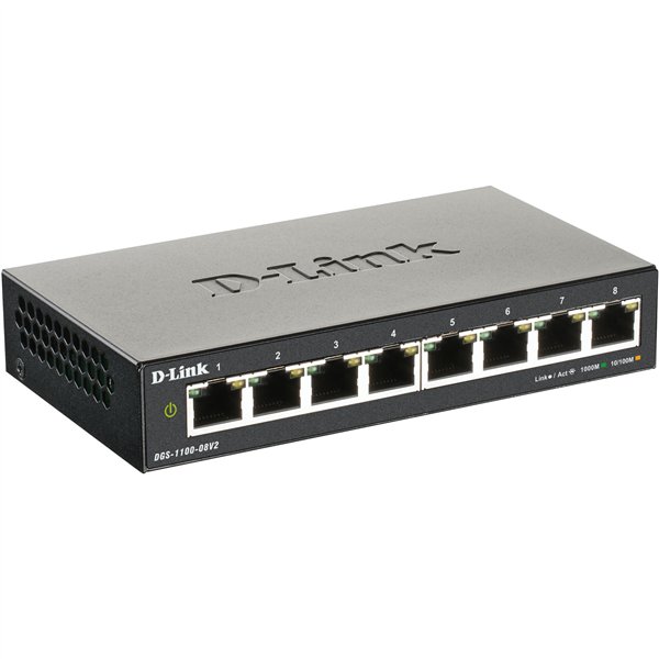D-Link DGS-1100-08V2/E 8-Port Layer2 Gigabit Smart ne.