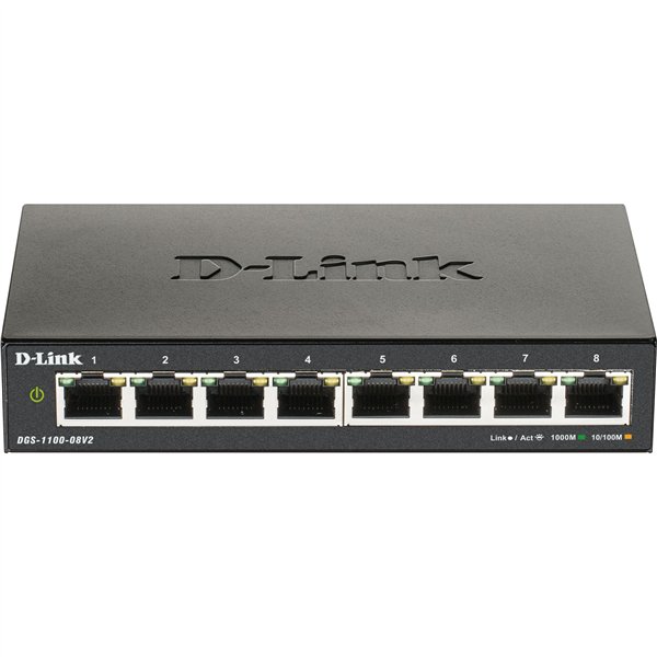 D-Link DGS-1100-08V2/E 8-Port Layer2 Gigabit Smart ne.