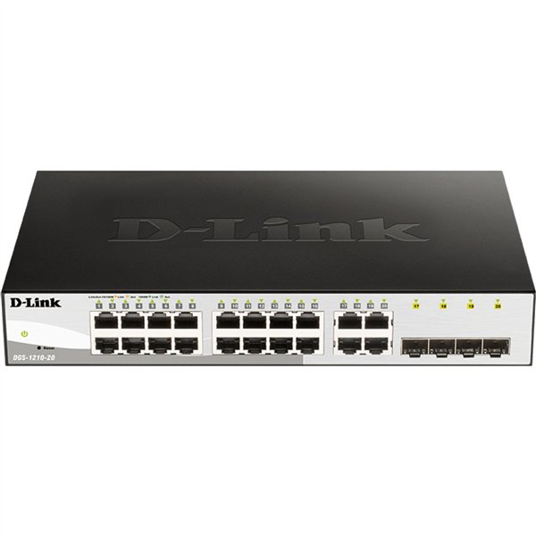 D-Link DGS-1210-20/E 20-Port Layer2 Smart Managed Gb Switch