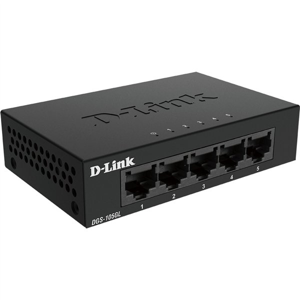 D-Link DGS-105GL/E 5-Port Layer2 Gb Light ne. senza IGMP