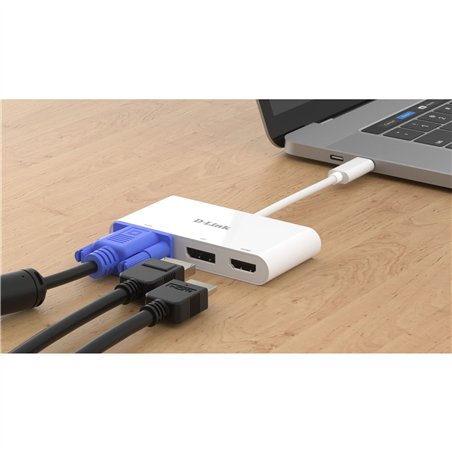 D-Link DUB-V310 USB-C 3-Port Video Adapter