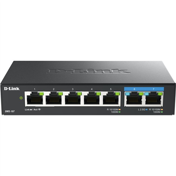 D-Link DMS-107/E Multi-Gigabit Unmanaged Switch
