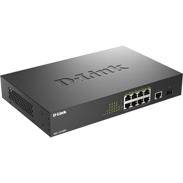 D-Link DGS-1010MP/E 10Port Layer2 PoE+ GigabitSwitch