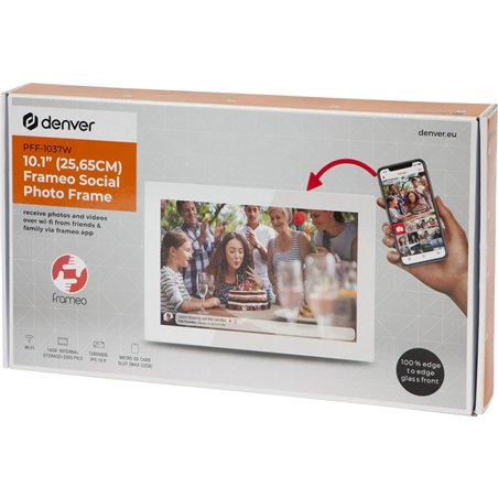 Denver Frameo PFF-1037 bianco 25,4cm (10,1 ) 16GB
