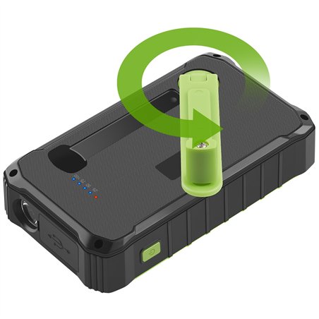 Denver Powerbank Solar PSO-10012 10000mAh +  Hand Crank Dynamo