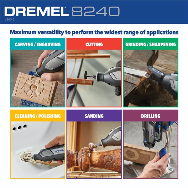 Dremel 8240 2.0 Ah 12V 65 pz.
