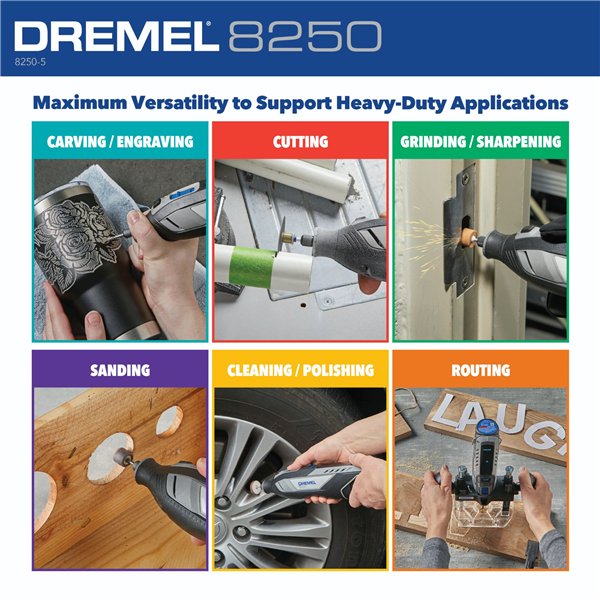 Dremel 8250 2.0 Ah 12V 65 pz.