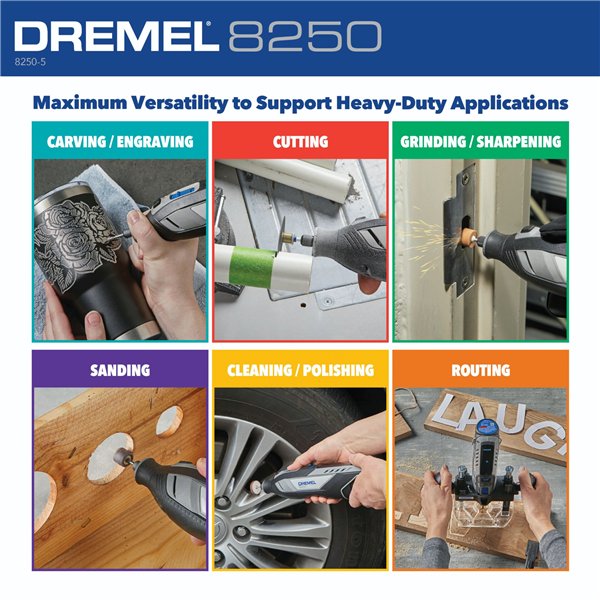 Dremel 8250 2.0 Ah 12V Li-Ion 5 pz. accessorio