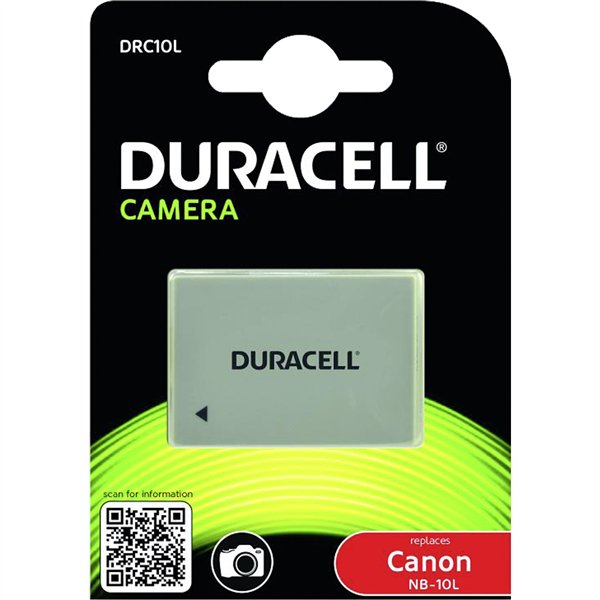 Duracell Li-Ion batt. 820 mAh per Canon NB-10L