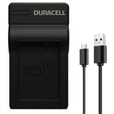 Duracell caricabatt.con cavo USB per DRC10L/NB-10L