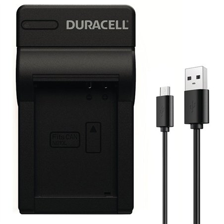 Duracell caricabatt.con cavo USB per DRC10L/NB-10L