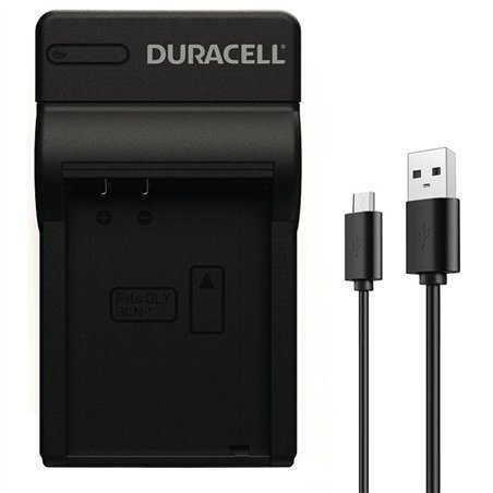 Duracell caricabatt.con cavo USB per Olympus BLN-1