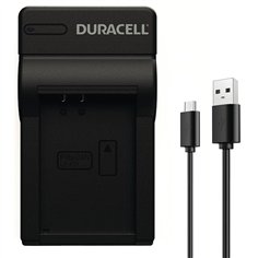 Duracell caricabatt.con cavo USB per DRCE12/LP-E12