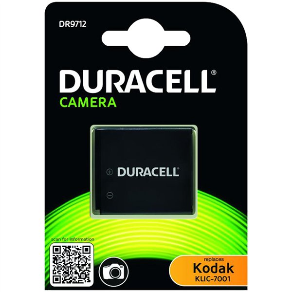 Duracell batt. ioni di litio 700mAh per Kodak KLIC-7001