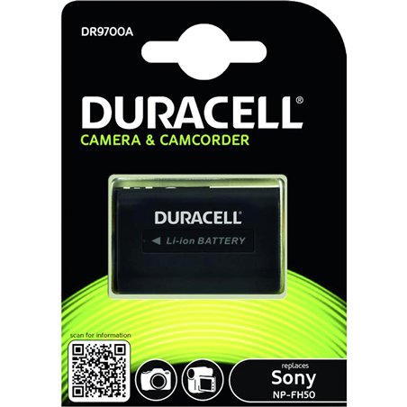 Duracell Li-Ion batt. 650 mah per Sony NP-FH30 NP-FH40 NP-FH50