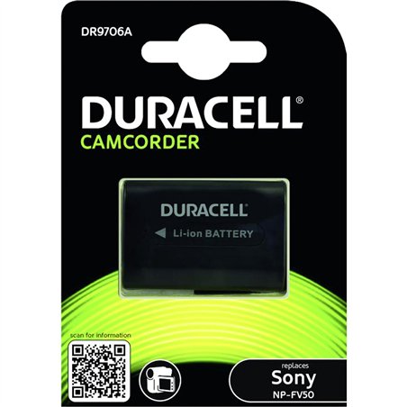 Duracell Li-Ion batt. 650 mah per Sony NP-FV50