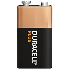 1x2 Duracell Plus 9V-Block MN1640 6LR61 2