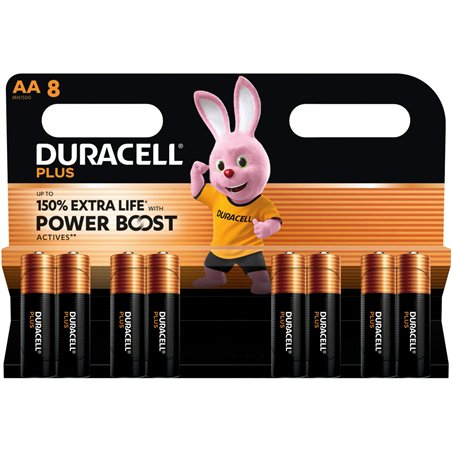 1x8 Duracell Plus Power Boost Mignon MN1500 AA LR6 1,5V
