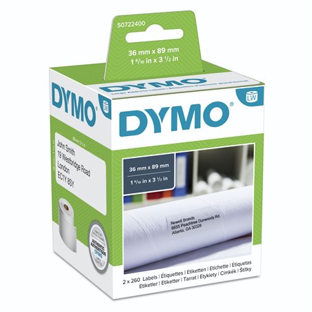 Dymo etichette indirizzo grande 36x89 mm bianco 2x 260 pz. 99012