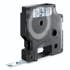Dymo D1 nastro      9 mm x 7 m nero    su  trasparente    40910 2