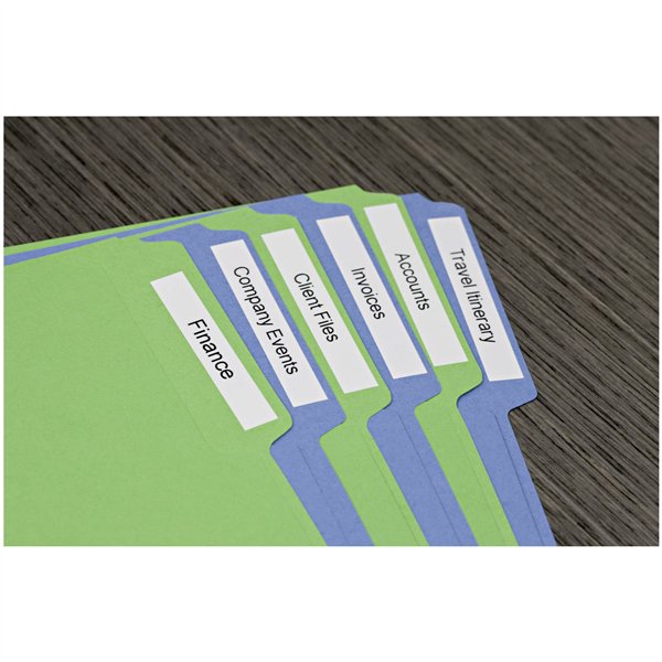 Dymo D1 nastro      6 mm x 7 m nero    su  bianco         43613