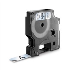 Dymo D1 nastro      12 mm x 7 m nero    su  trasparente    45010 2