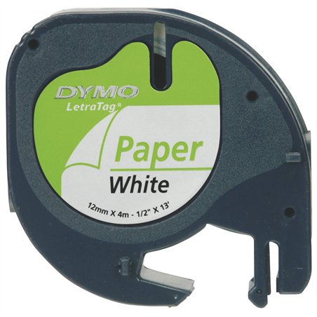 Dymo Letratag assortito carta/plast. giallo, metall.arg.