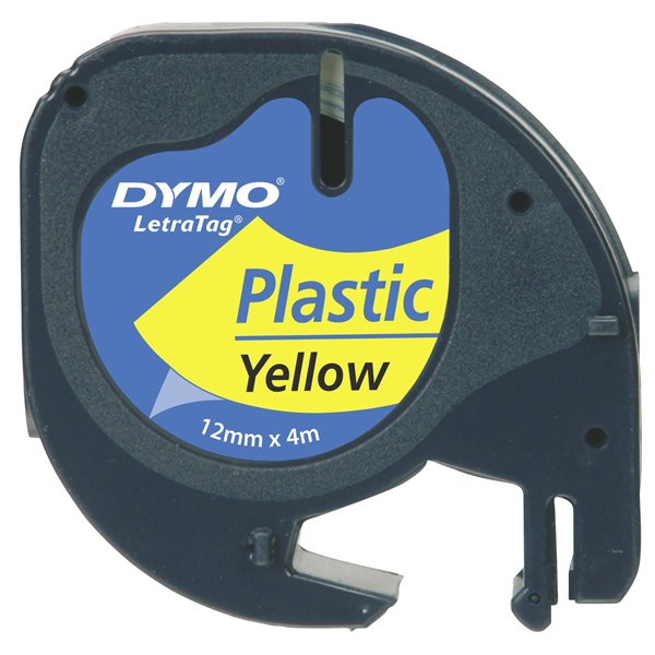 Dymo Letratag assortito carta/plast. giallo, metall.arg.