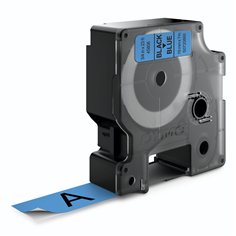 Dymo D1 nastro      19 mm x 7 m nero    su  azzurro        45806 2