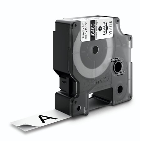 Dymo Rhino nastro IND, Nylon 19 mm x 3,5 m nero su bianco