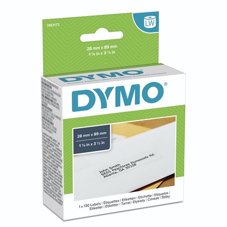 Dymo etichette indirizzo 28 x 89 mm bianco 1x 130 pz.
