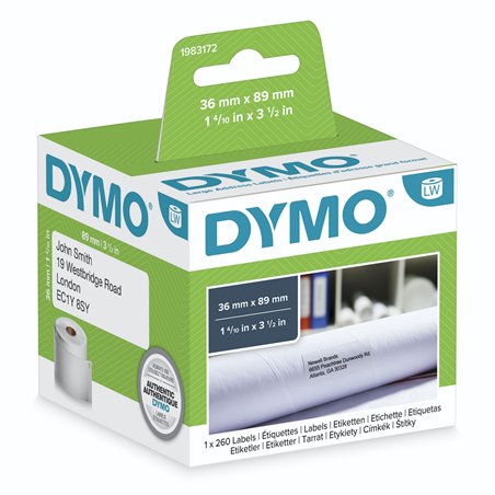 Dymo etichette indirizzo grande 36 x 89 mm bianco 1x 260 pz.