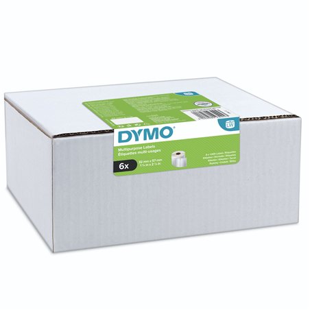 Dymo etichette multiuso 32 x 57 mm bianco 6x 1000 pz.