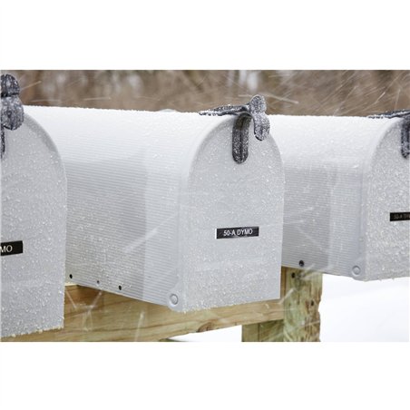 Dymo D1 nastro vinile High Perf. 12 mm x 3 m bianco su nero