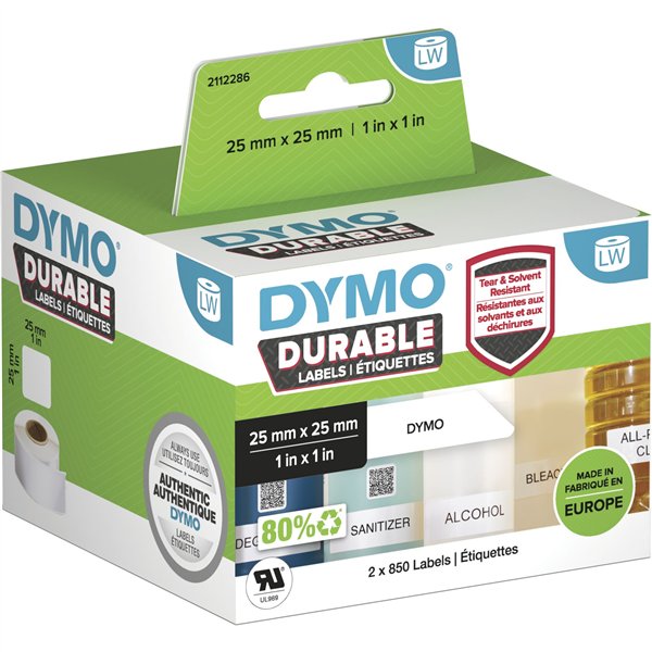 Dymo LW-Etichette in plastica 25 x 25 mm 2x 850 pz.
