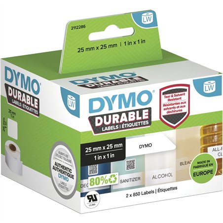 Dymo LW-Etichette in plastica 25 x 25 mm 2x 850 pz.