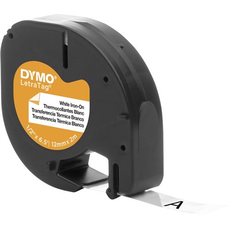 Dymo Letratag nastro trasferim. termico bianco 12 mm x 2 m