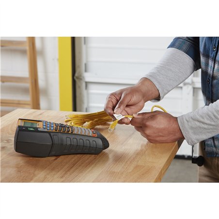 Dymo Rhino 6000+ Vinyl 24 mm x 5,5 m bian. su nero