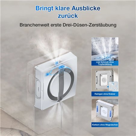 ECOVACS Winbot W2 PRO OMNI Robotic Window Cleaner white