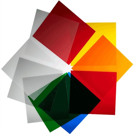 Elinchrom set 10 filtri colorati 21cm