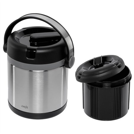 Emsa Mobility portavivande term. acc. inox 1,2l nero/antracite