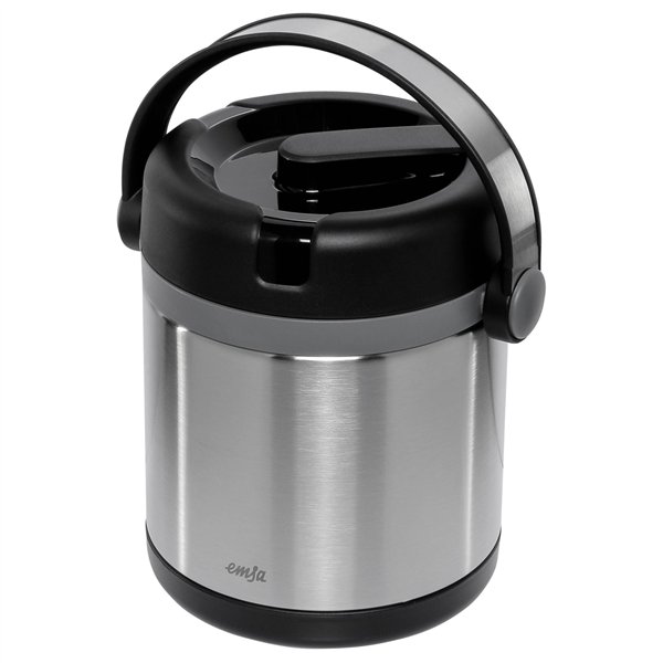 Emsa Mobility portavivande term. acc. inox 1,2l nero/antracite