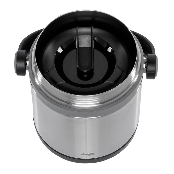 Emsa Mobility portavivande term. acc. inox 1,2l nero/antracite