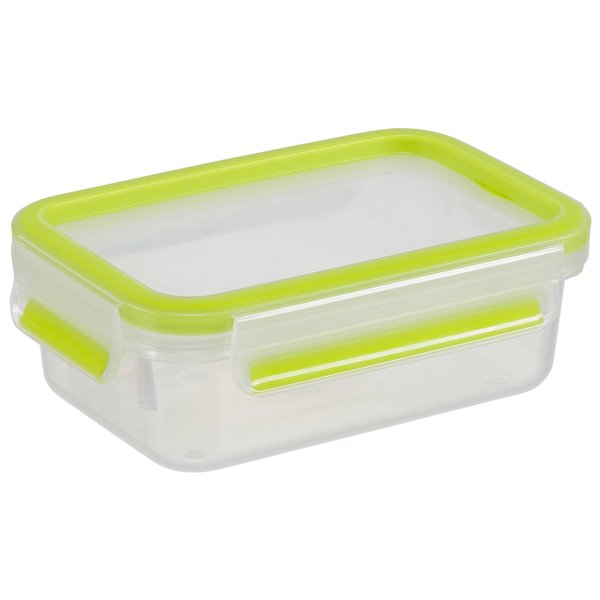 Emsa Food Clip&Close 515583 traspar./verde 0,55l set di 3 pz