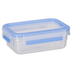 Emsa Food Clip&Close trasparente /azzurro set 3 pz. 0,55L 2