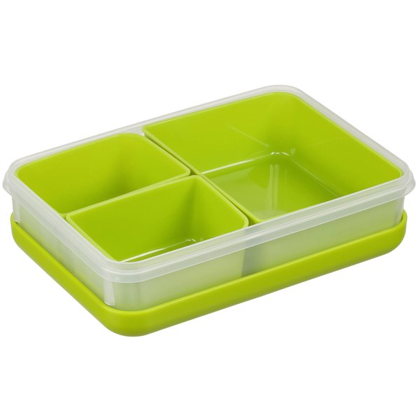Emsa Clip&Go scatola porta pranzo 518098 1,2l Trasp./verde