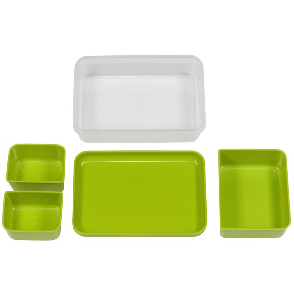 Emsa Clip&Go scatola porta pranzo 518098 1,2l Trasp./verde