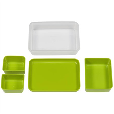 Emsa Clip&Go scatola porta pranzo 518098 1,2l Trasp./verde