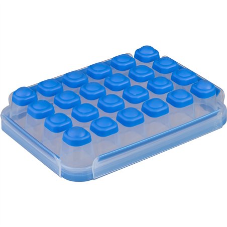 Emsa Clip&Close vaschetta per cubetti di ghiaccio blu