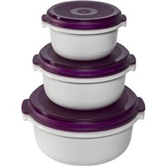 Emsa Micro Family contenitori da microonde mora